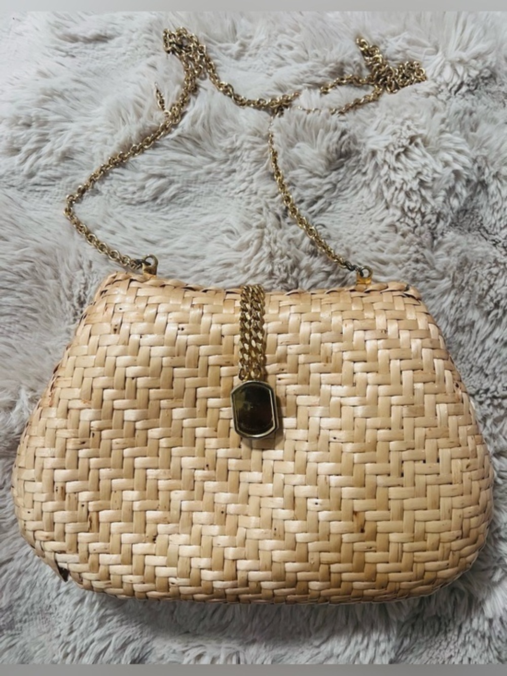 Vintage 1950’s Delill wicker purse very hard to find